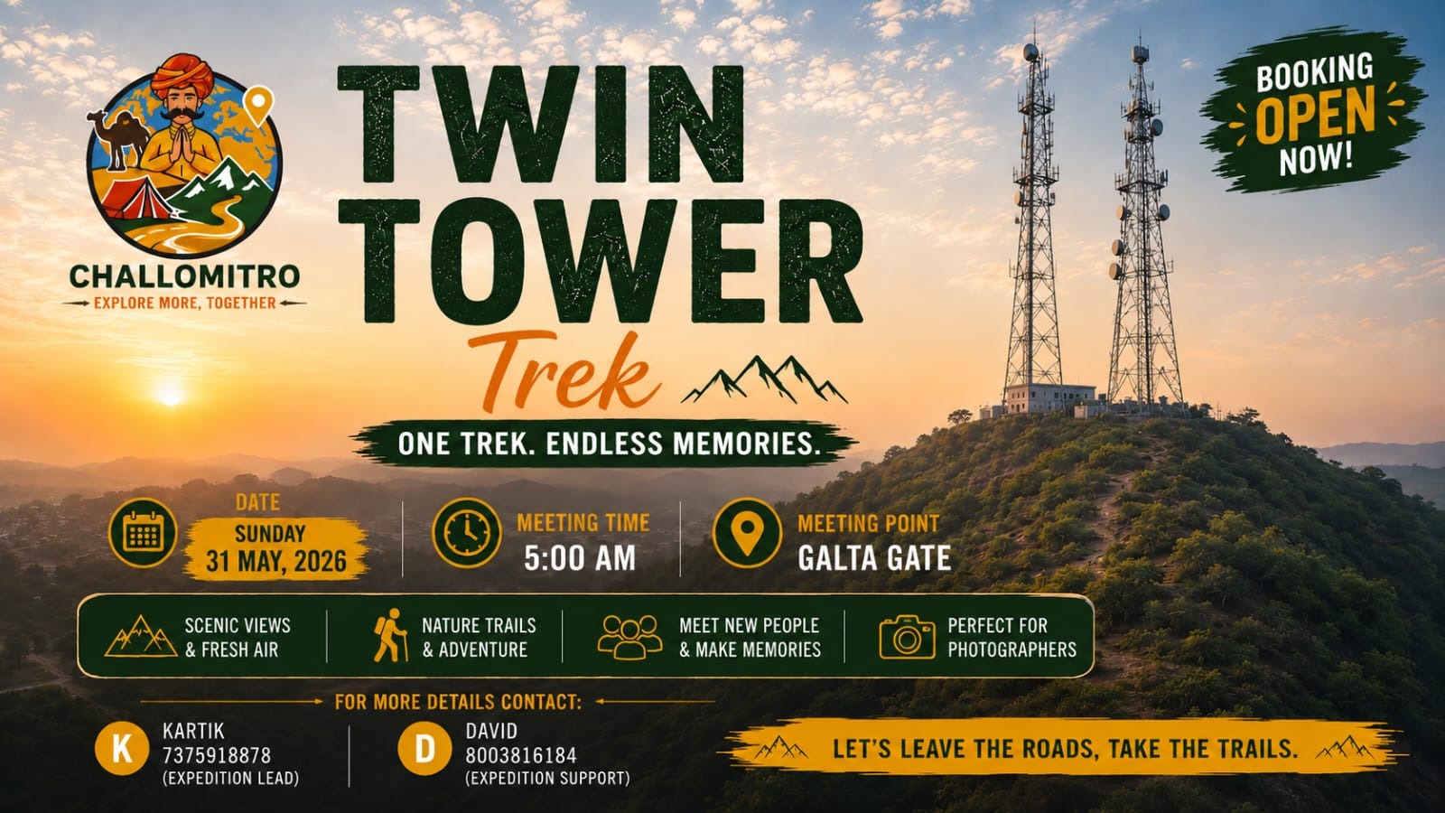 Twin Tower Trek | Jaipur