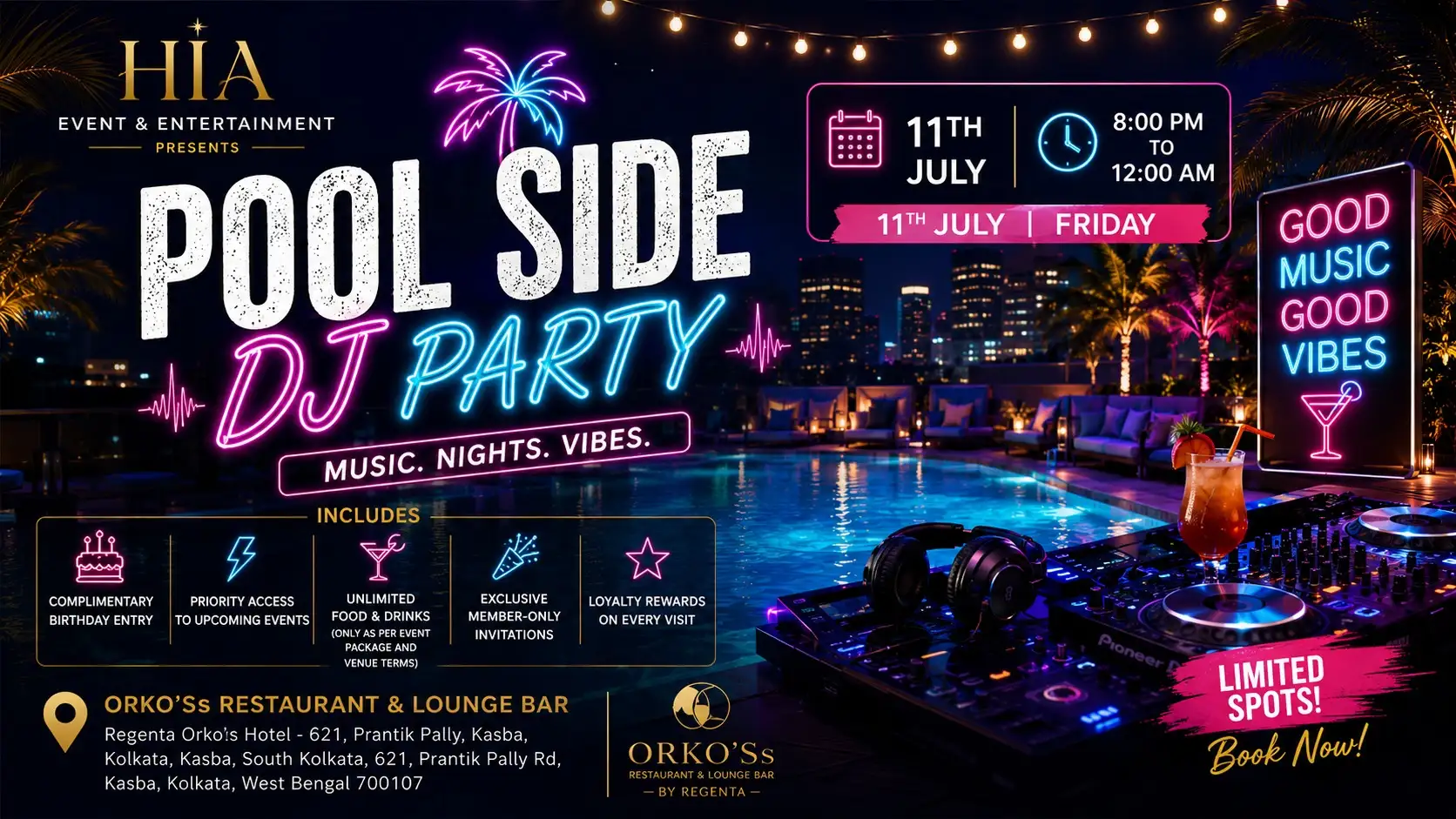 Pool Side DJ Party
