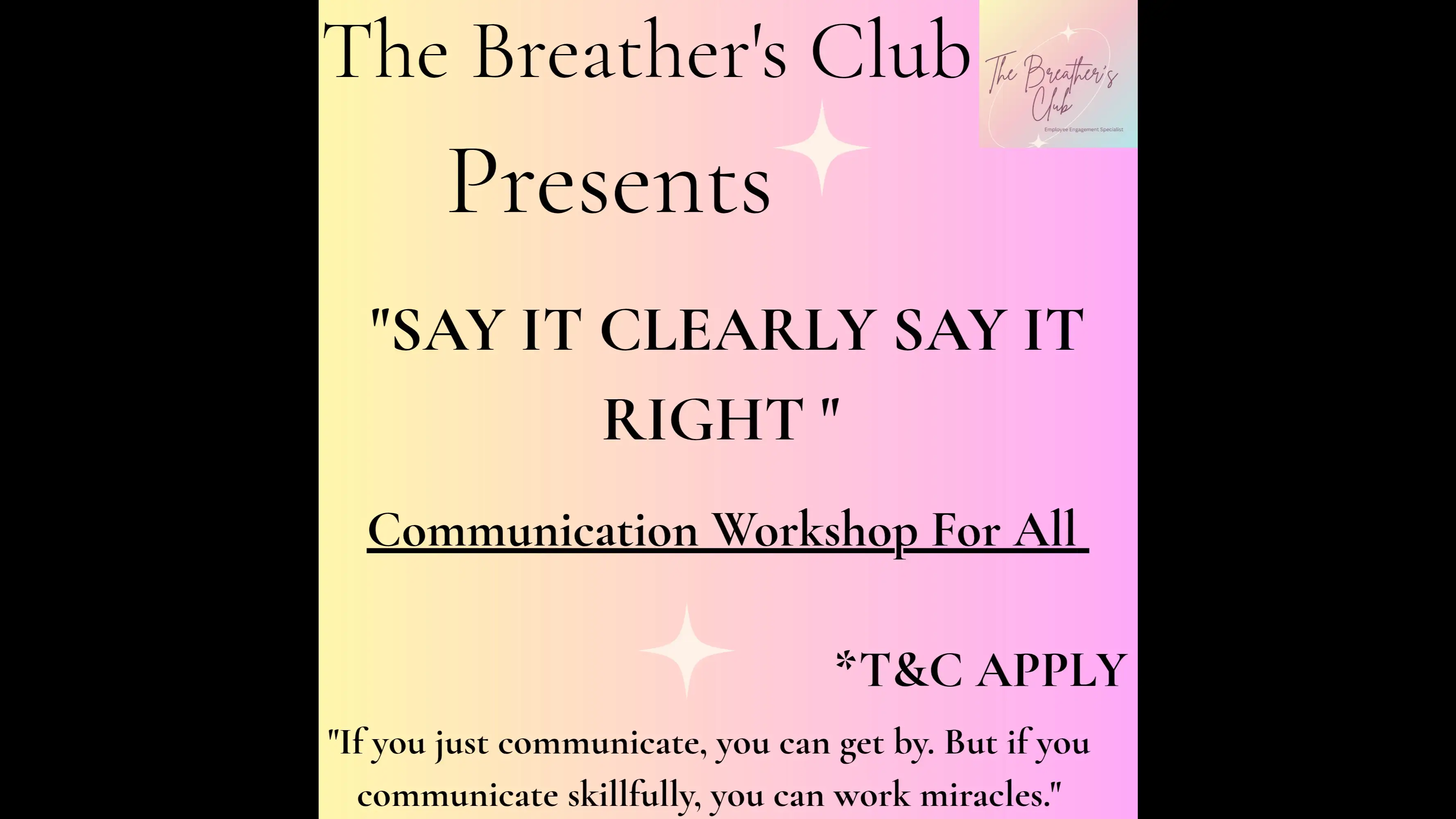 Communication workshop