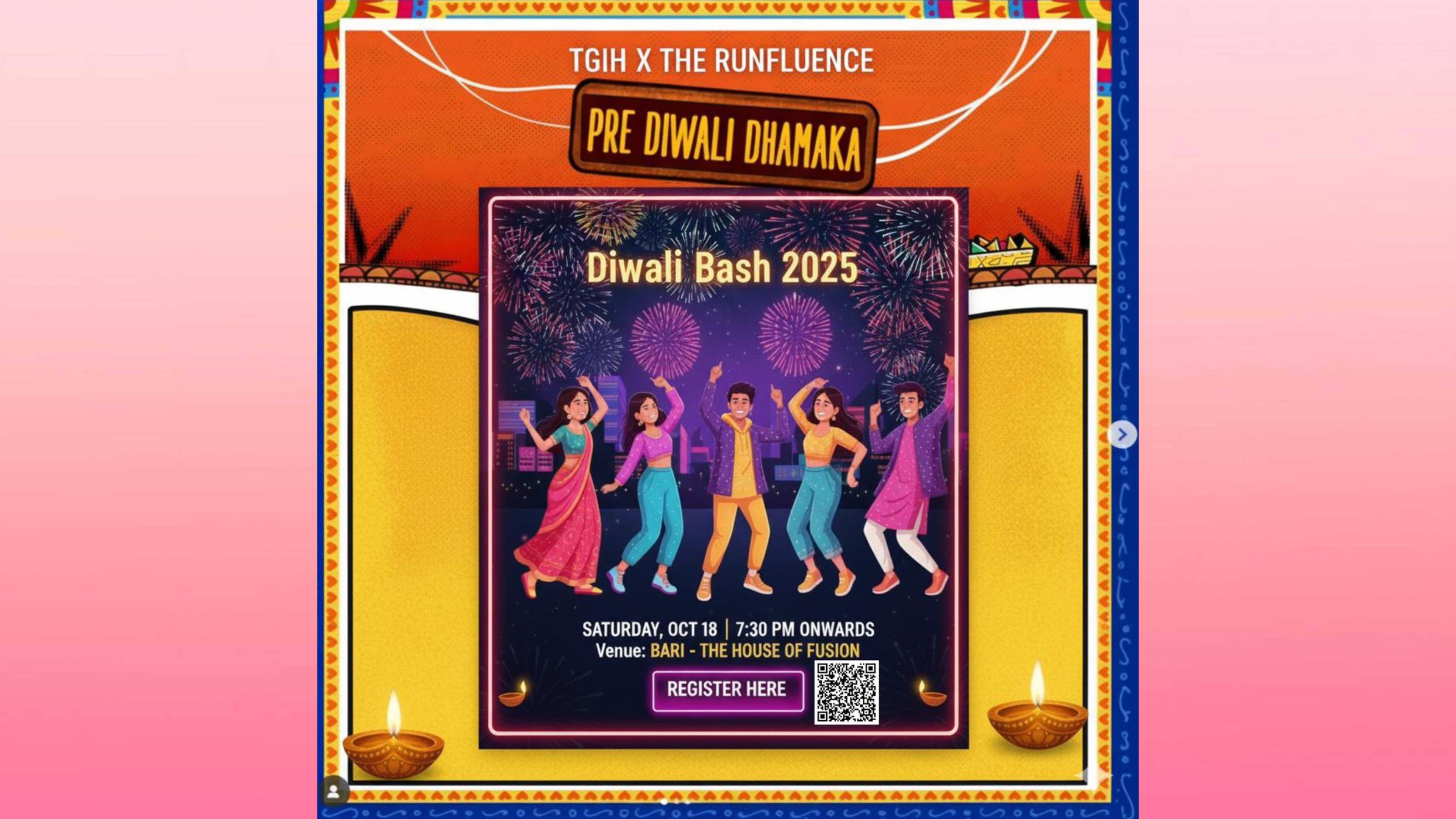 TheRunfluence x TGIH present - The Diwali Bash!